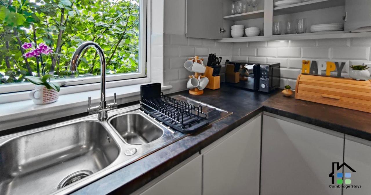 Cambridge Stays Riverside 2Br Flat-Walk To Centre-Parking-Balcony Eksteriør billede
