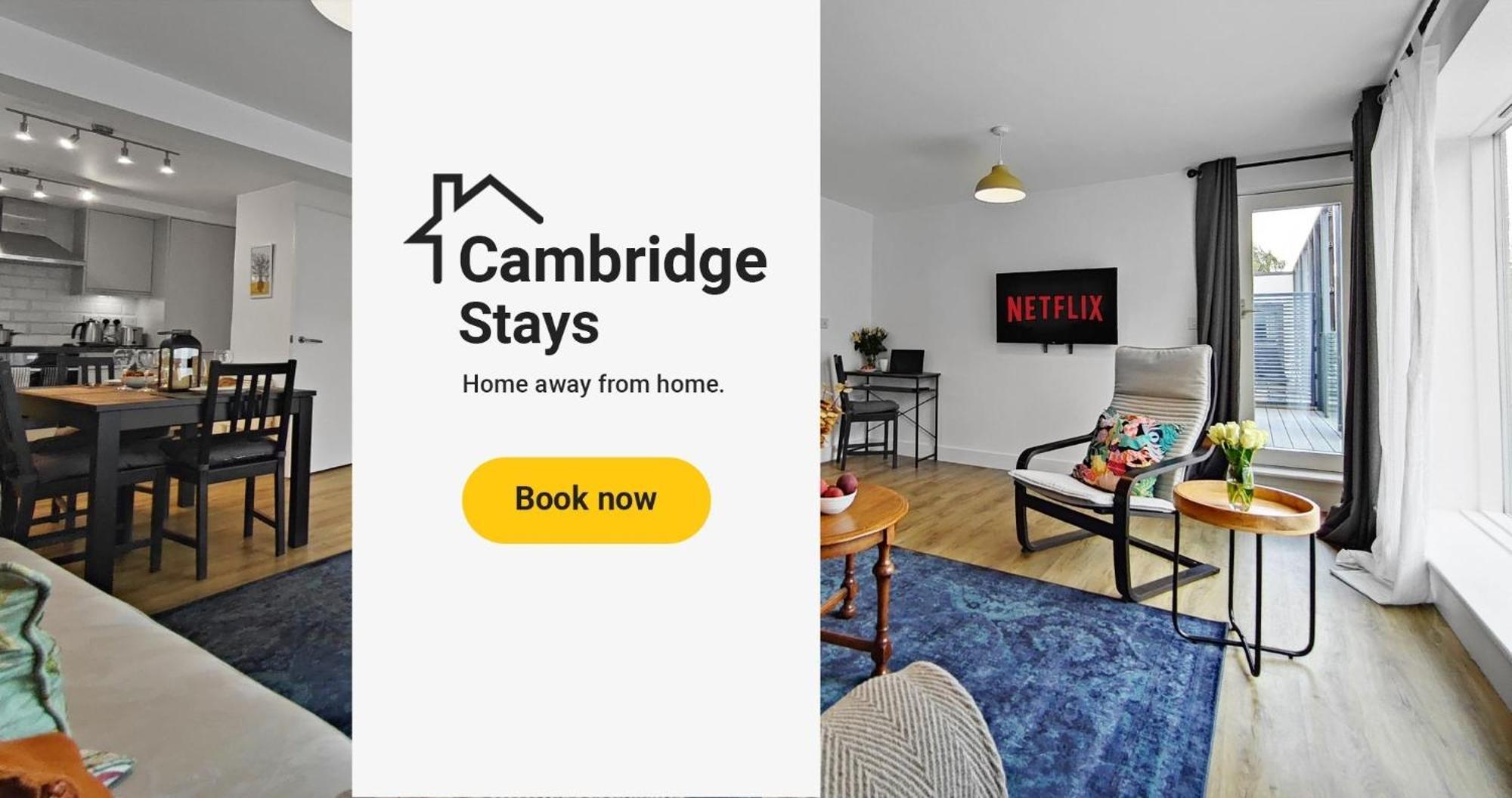 Cambridge Stays Riverside 2Br Flat-Walk To Centre-Parking-Balcony Eksteriør billede
